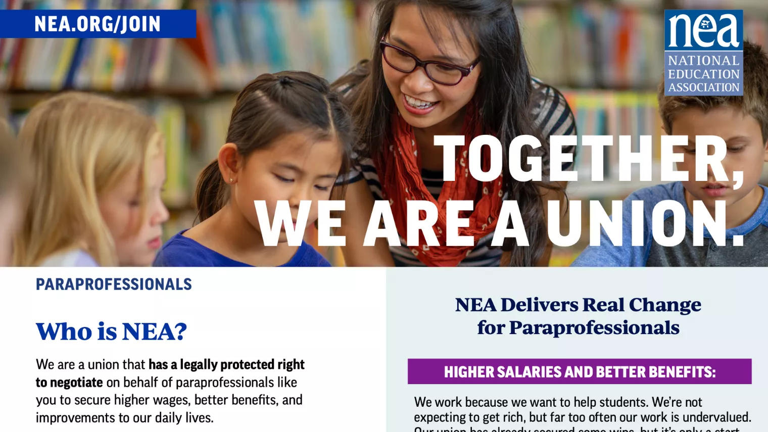 Preview of a paraprofessional leave behind flyer