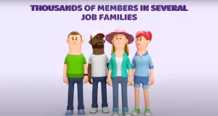 Thousands of members in several job families